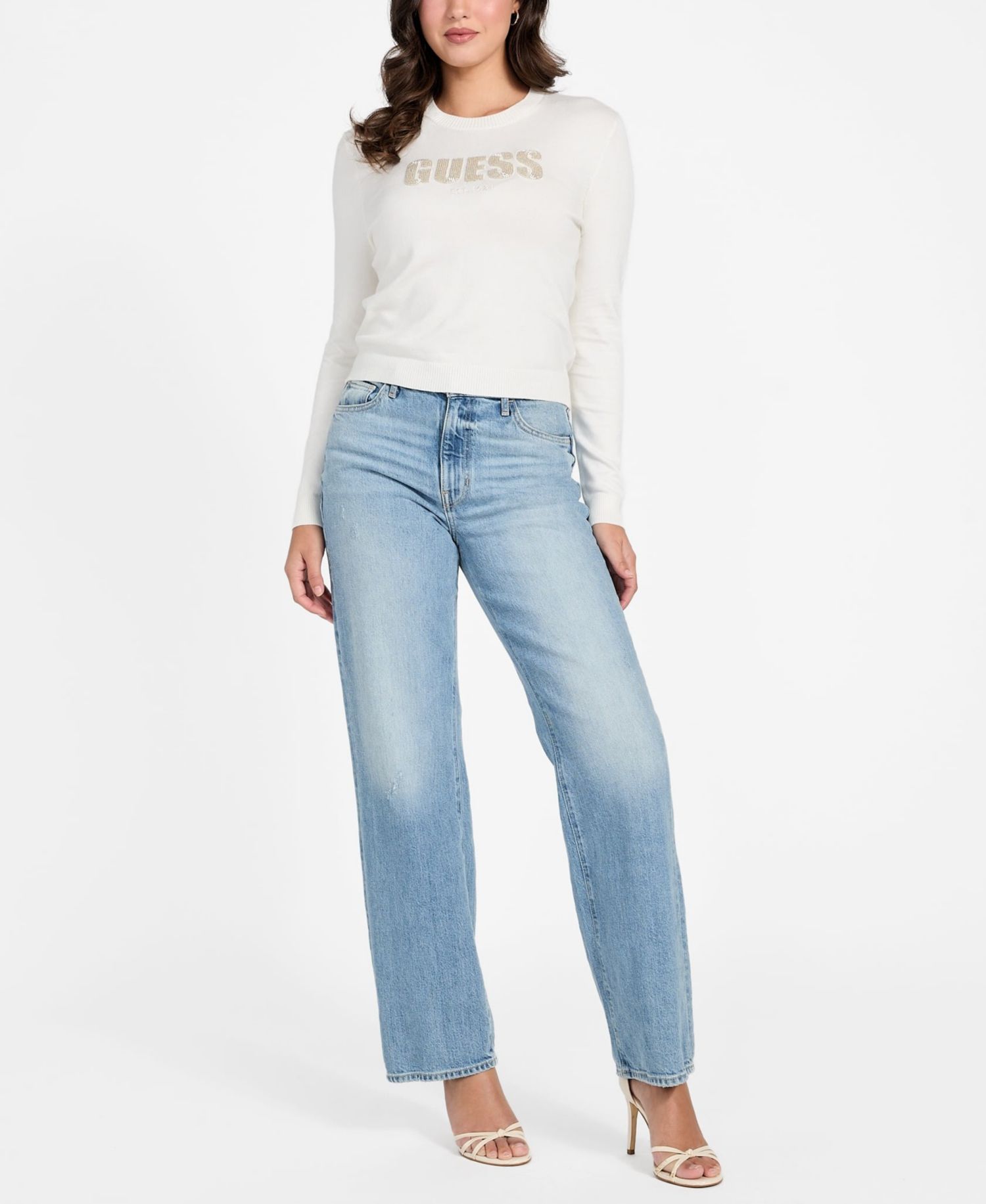 Women's Long-Sleeve Norah Crewneck Logo Sweater
