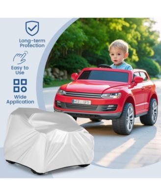 Kids Car Cover for Power Ride-On Toy Car with Storage Bag (Only Cover)