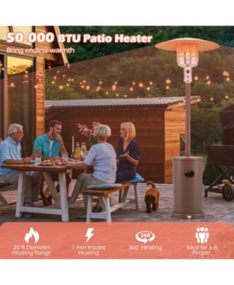 50000 BTU Propane Patio Heater with Round Table Design