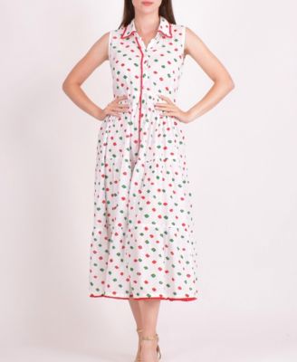 Women's Olinda Cotton Tiered Midi Dress