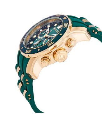 Men's 18196 Pro Diver Quartz Chronograph Green Dial Watch