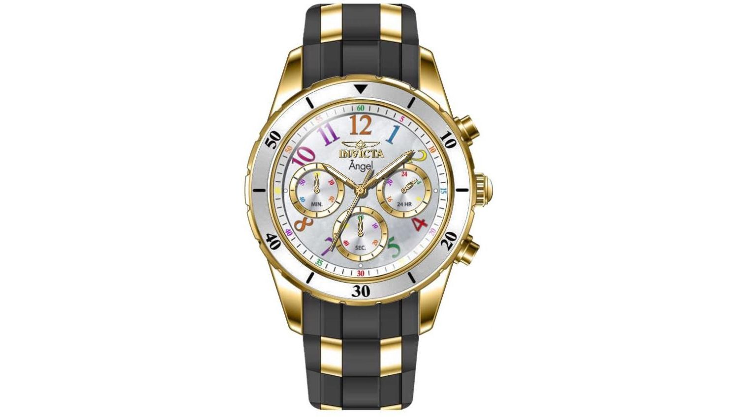 Women's 49803 Angel Quartz VD54 White Dial Watch
