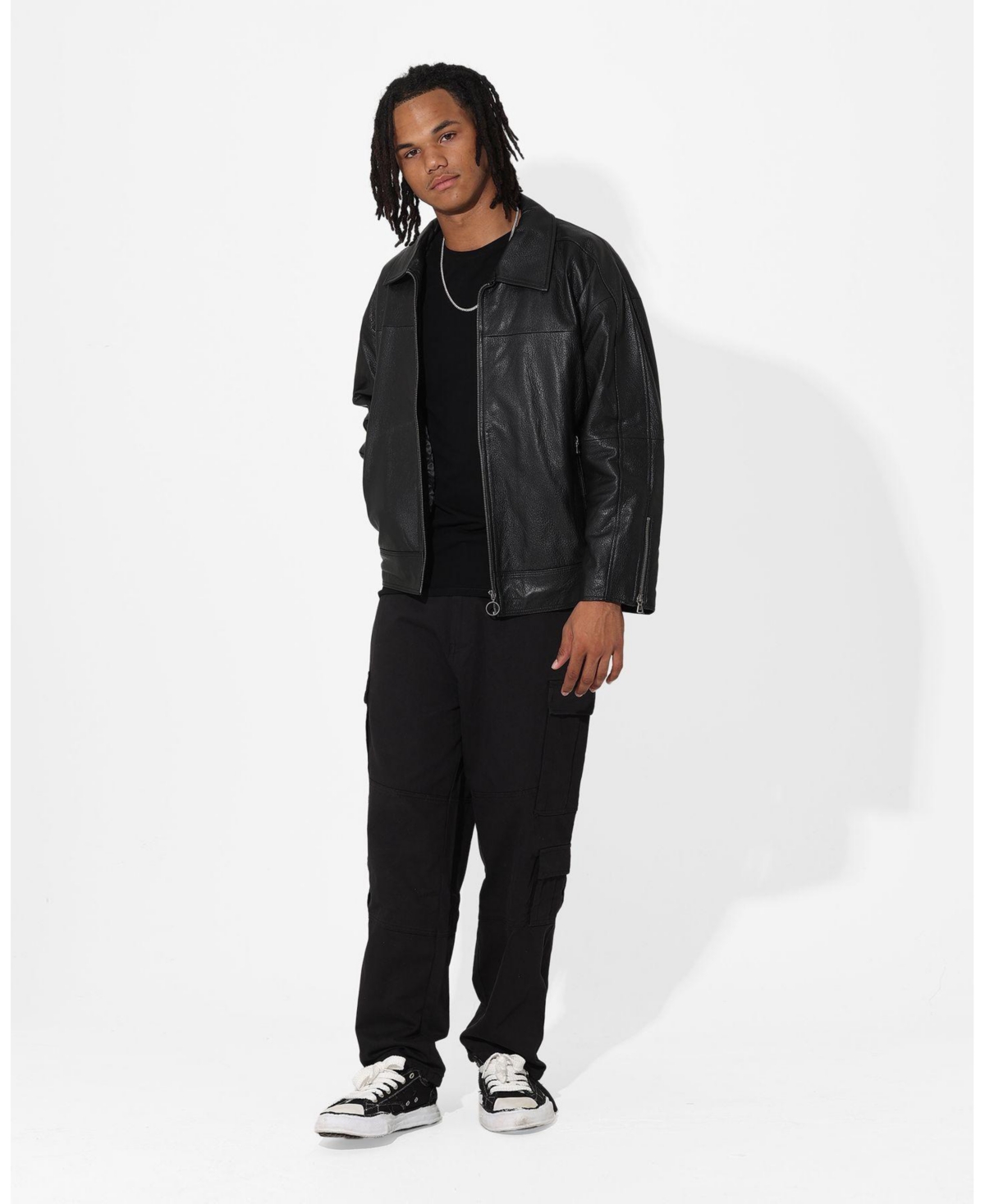 Saint Morta Men's Oversized Leather Bomber