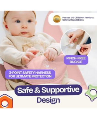 Kids Portable 2 in 1 Bouncer – Versatile Bouncer Chair Bouncer with Ergonomic Support to Use, Oatmeal