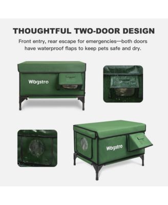 AllGuard Heated Outdoor Cat Shelter with Camera –