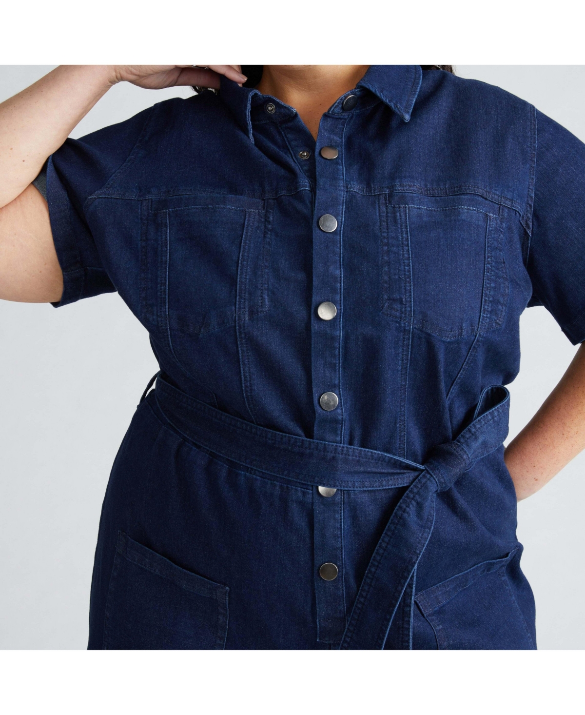 Universal Standard Women's Denim Jumpsuit