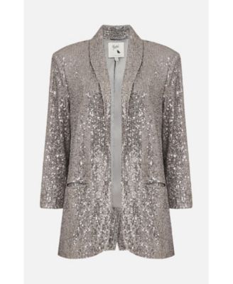 Women's Sequin Blazer With Pockets