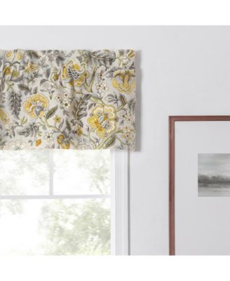 Regency Straight 3" Rod Pocket Valances for Windows 50" x 15" Grey