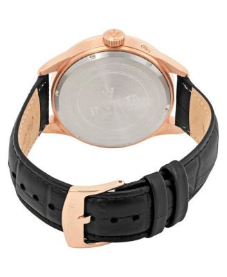 Men's 11742 Vintage Quartz 3 Hand Black Dial Watch