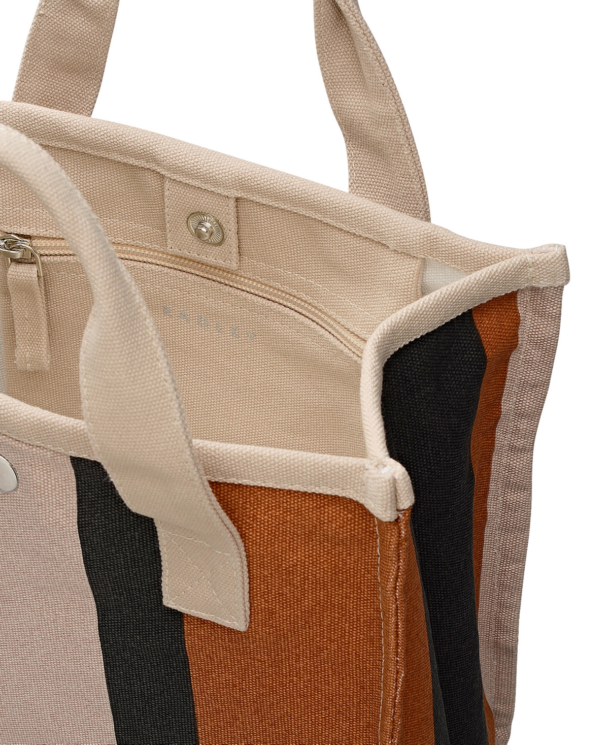 Radley London Stripe Small Open Top Grab Bag In Multi