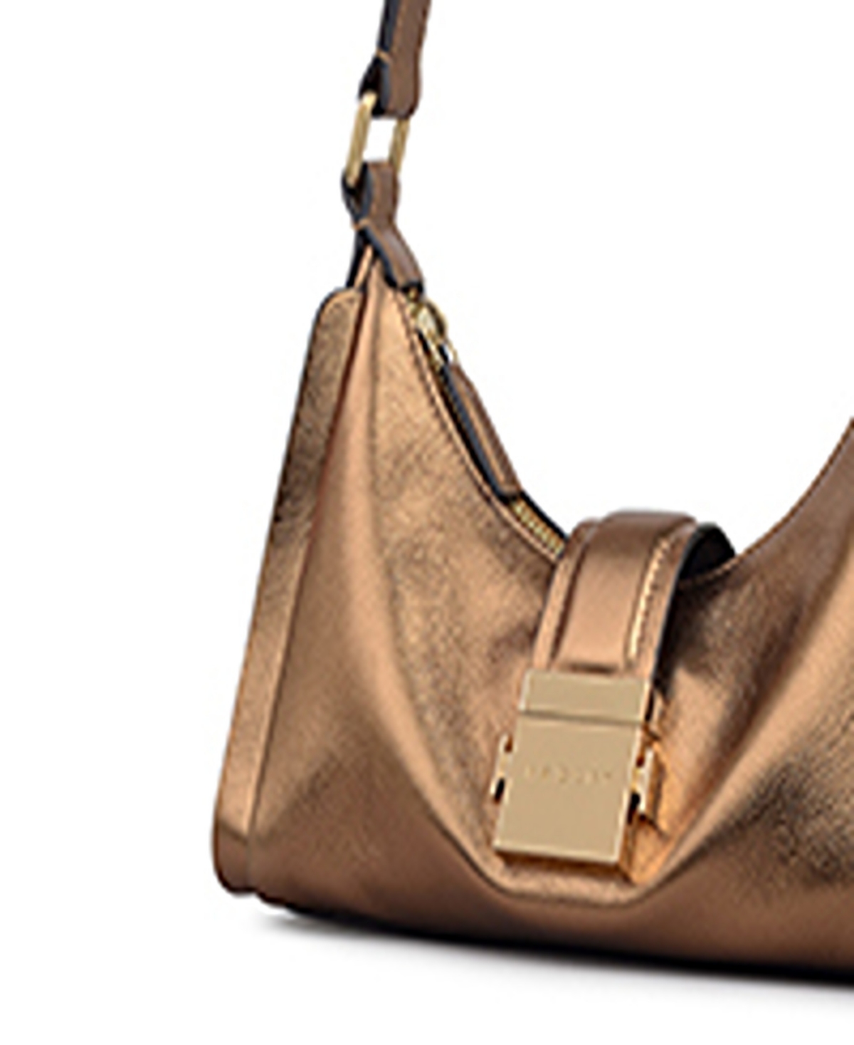 Radley London Sloane Mews Metallic Small Zip Top Shoulder Bag In Gold