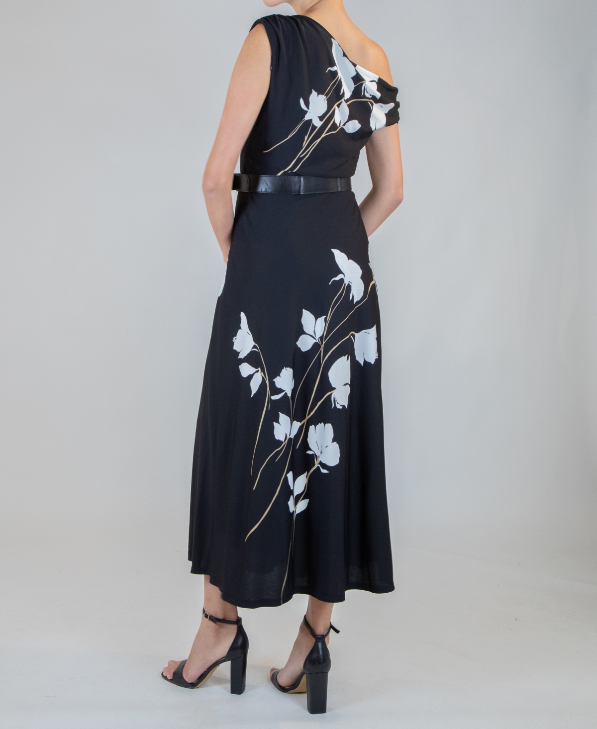 Taylor Women's Belted Off-The-Shoulder Dress