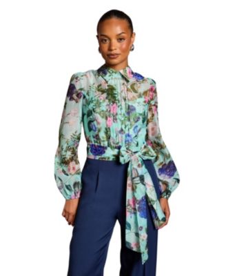 Women's Pintuck Detail Wide Leg Jumpsuit