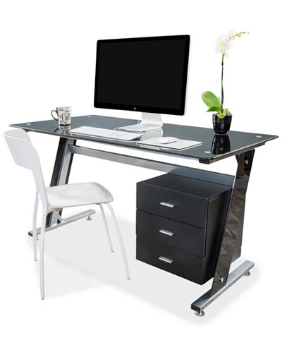 Thorpe BK Computer Desk, Quick Ship - Furniture - Macy&#39;s