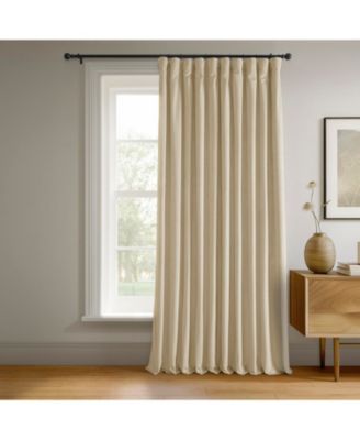 Neutral Ground Signature Extra Wide Velvet Blackout Curtain
