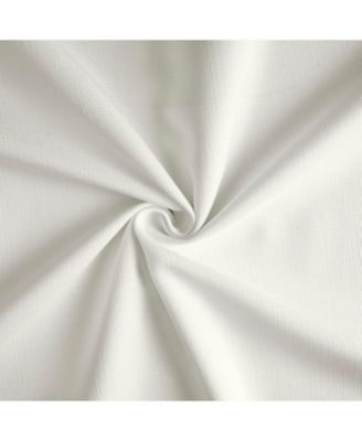 Magnolia Off White Italian Faux Linen Room Darkening Curtain