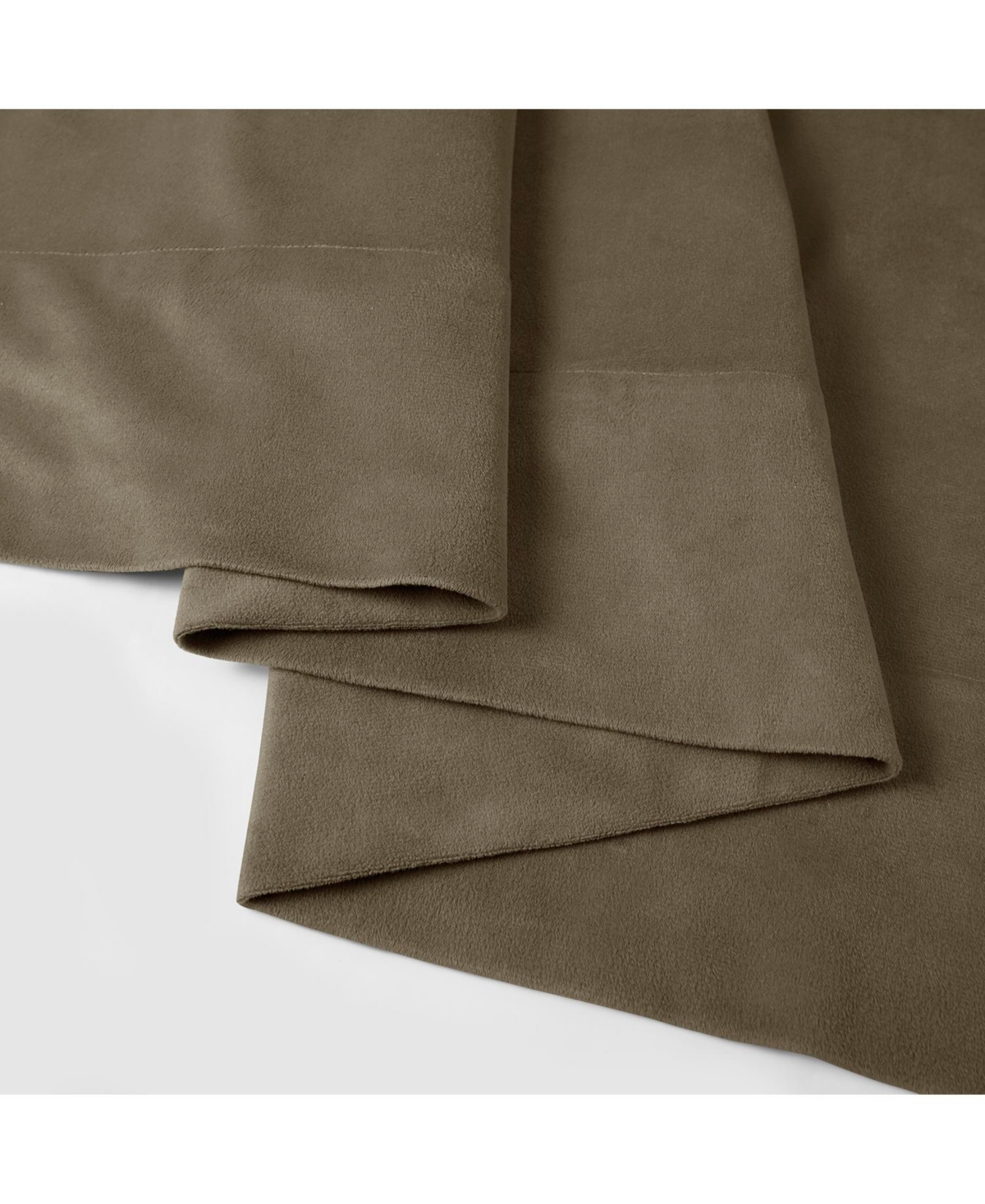 Half Price Drapes Denver Taupe Signature Velvet Blackout Curtain