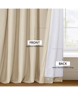 Signature Extra Wide Velvet Blackout Curtain