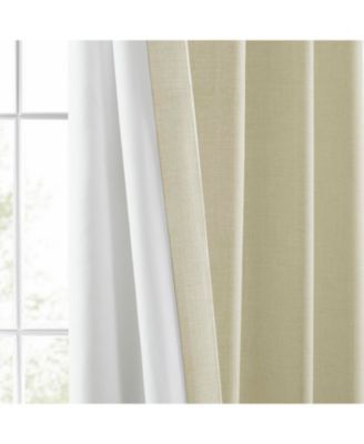 Italian Faux Linen Room Darkening Curtain