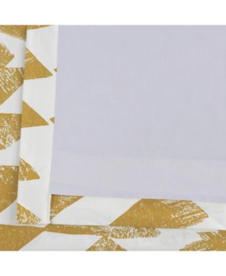 Geometric Printed Cotton Room Darkening Curtain