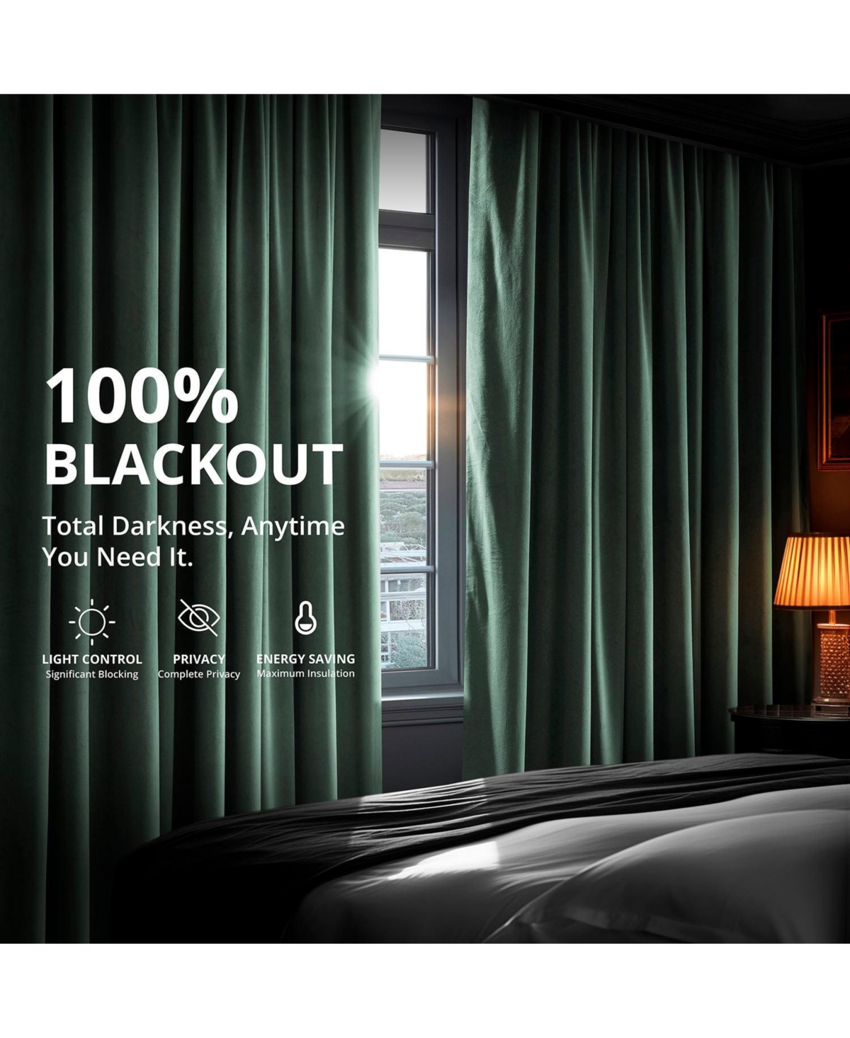 Half Price Drapes Signature Velvet Blackout Curtain