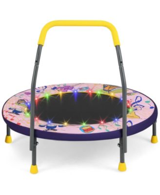 Mini Trampoline Folding Small Rebounder for Kids with Lights