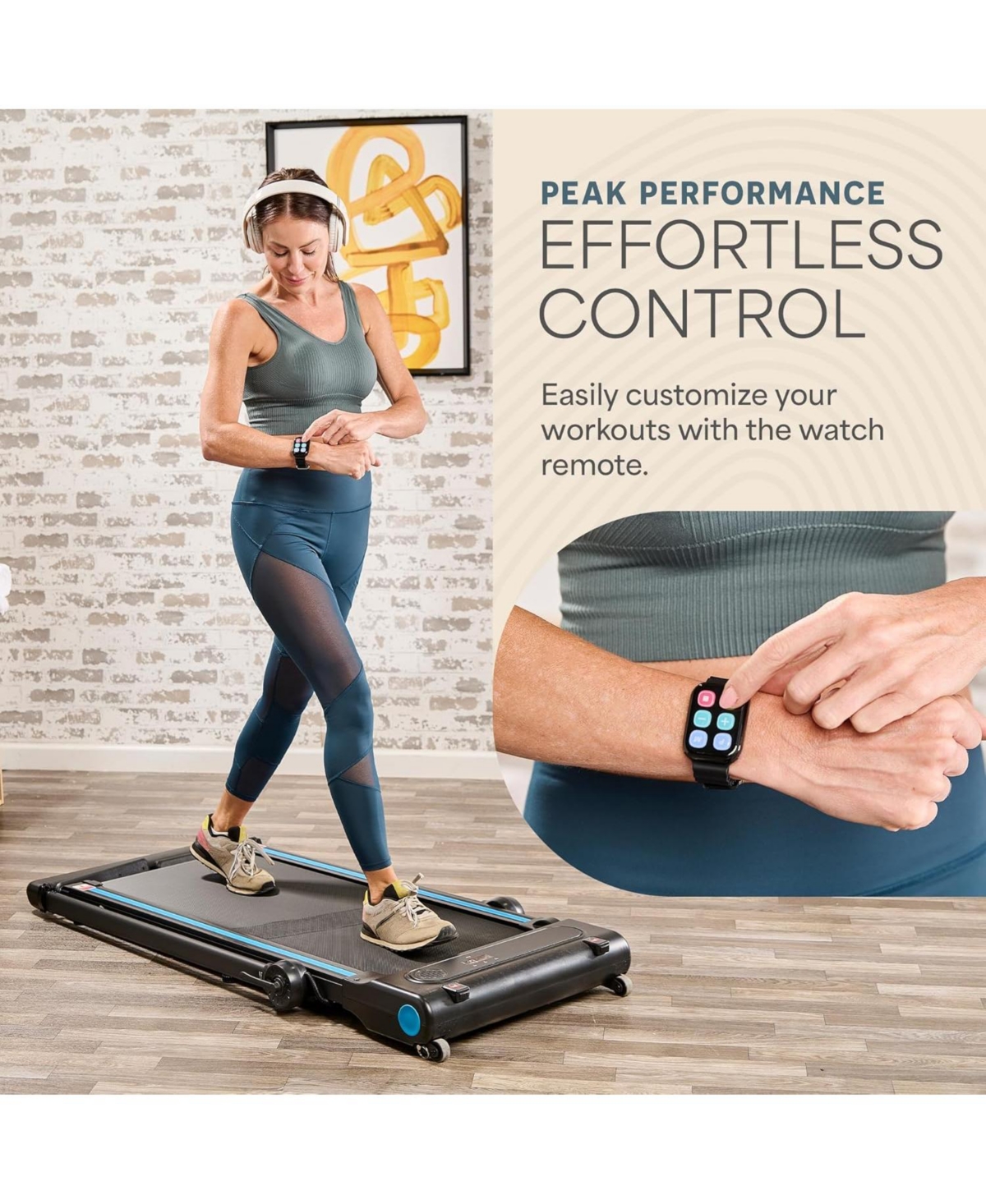 Lifepro Compact Walking Pad Treadmill with Desk, Incline & Bluetooth – 3-in-1 Under Desk Treadmill for Walking, Jogging & Running at Home/Offic