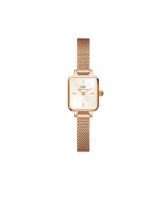 Women's Analog Rose Gold-Tone Stainless Steel Watch Set, 18mm