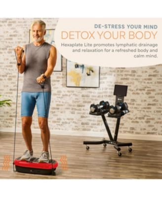 HexaPlate Lite Vibration Plate Exercise Machine – Full Body Vibrating Platform for Lymphatic Drainage, Recovery & Muscle Toning