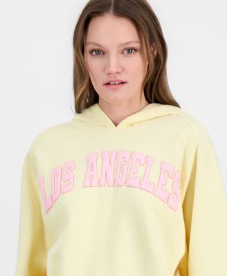 Juniors' Los Angeles Puff Print Hoodie Sweatshirt