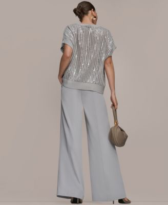 Women's Short-Sleeve Crewneck Sweater