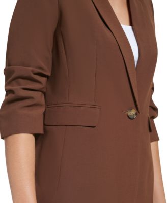 Petite Madison 1-Button Long-Sleeve Jacket