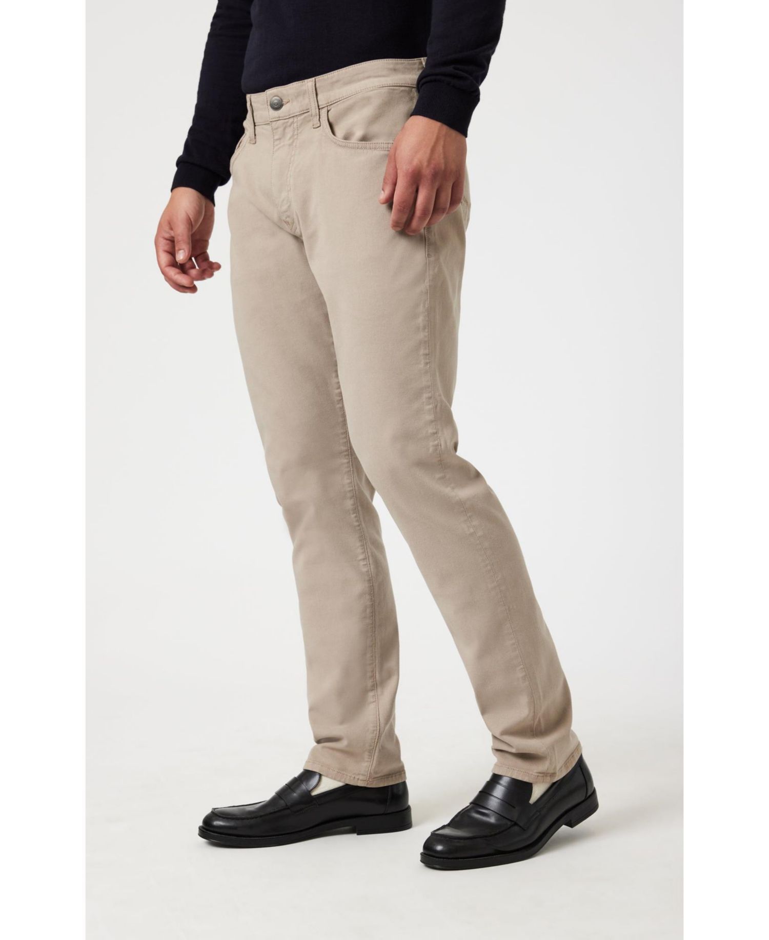 Men's Marcus Slim Straight Leg In Latte Luxe Twill Jeans