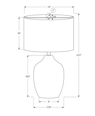 Lighting 22" Ceramic Table Lamp