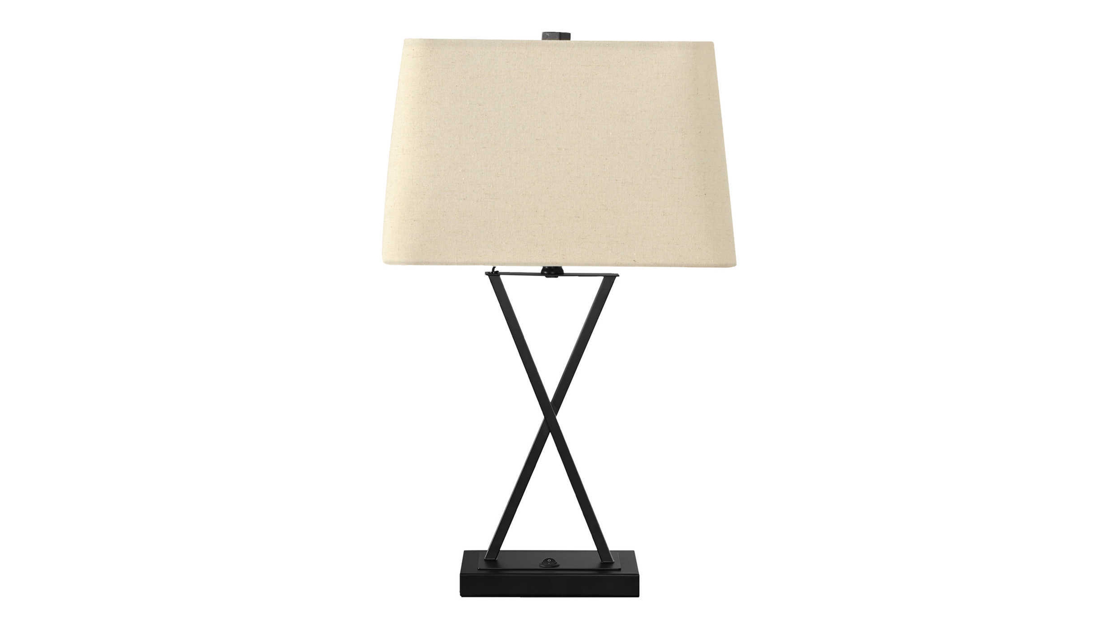 Monarch Specialties Lighting 25" Metal Table Lamp