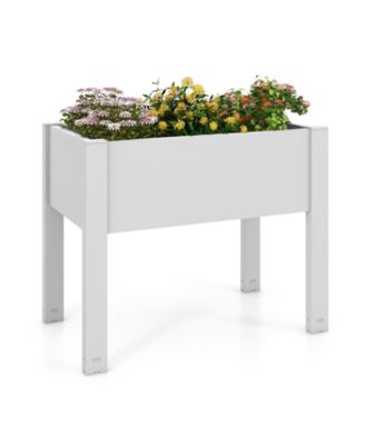 53-L Raised Bed Grow Box Self-Watering Planter Box Stand with Water Level Monitor