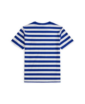 Boys' 8-20 Crest Striped Cotton T-Shirt