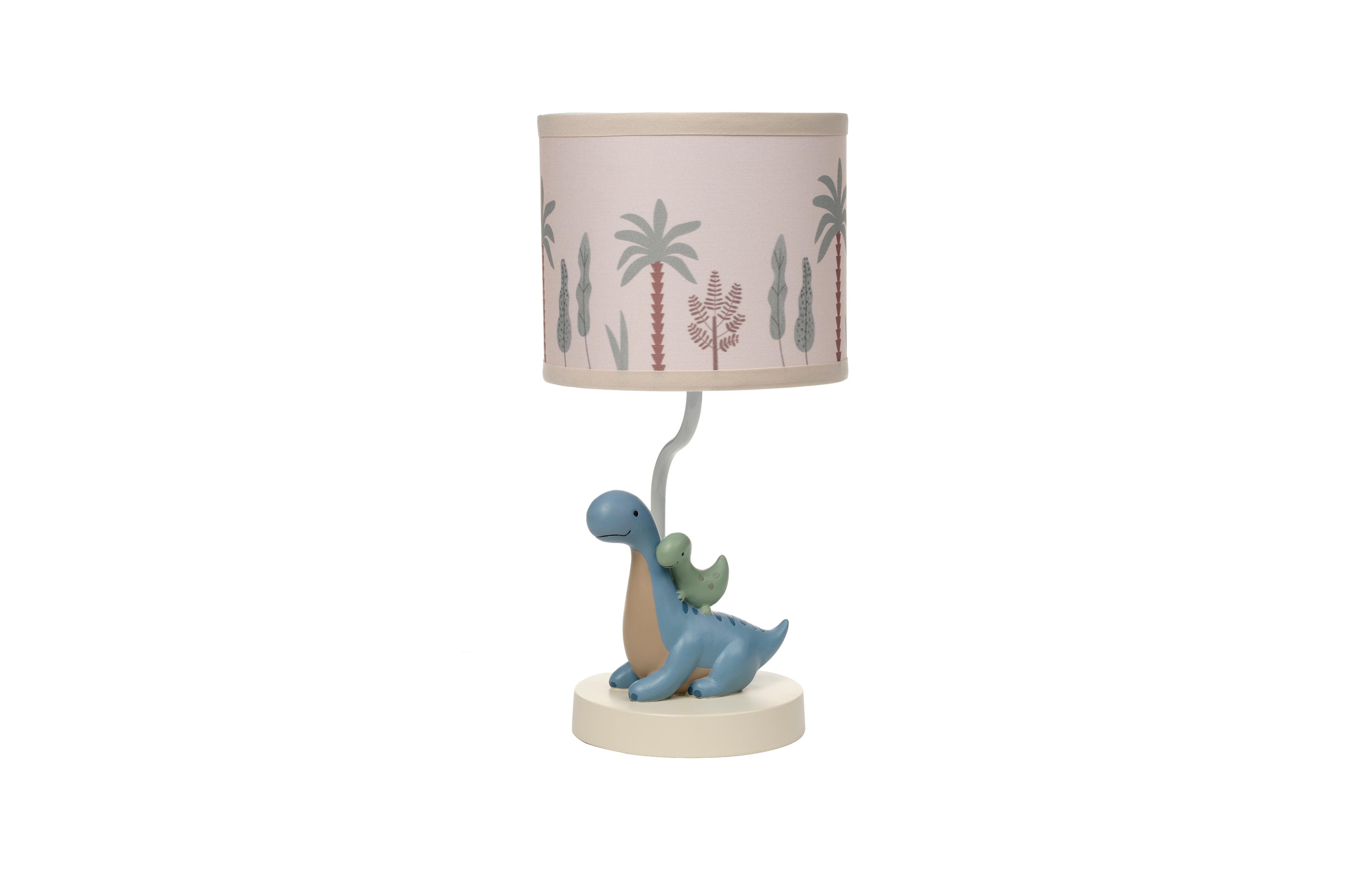 Lambs and Ivy Dino-Might Custom Designed 3D Dinosaur Nursery Lamp with Shade