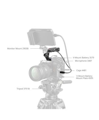 Top Handle with Recording Trigger and 3/8''-16 Screw Monitor Mount