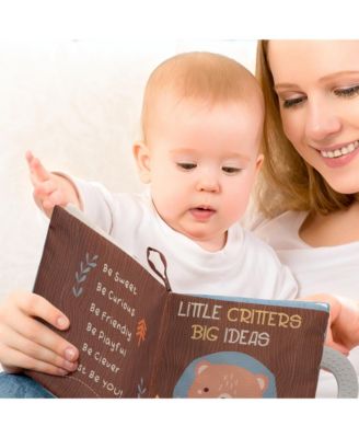 Woodland/Forest Developmental Soft Book & Bear Plush Toy Gift Set