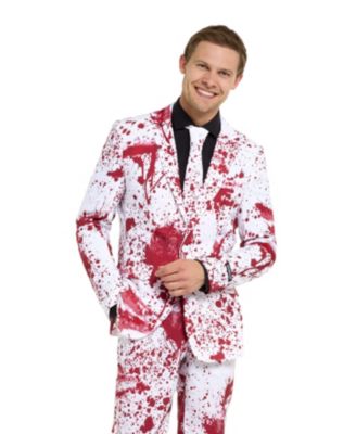 Men's Men s Halloween Costume Red Splatter Party Outfit
