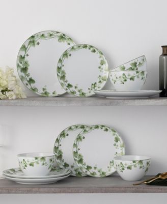 Ivy Whisper 12-Piece Dinnerware Set, Service For 4
