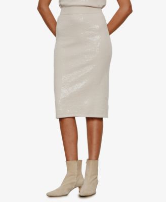 Women's Sparkle Sequin Pencil Skirt