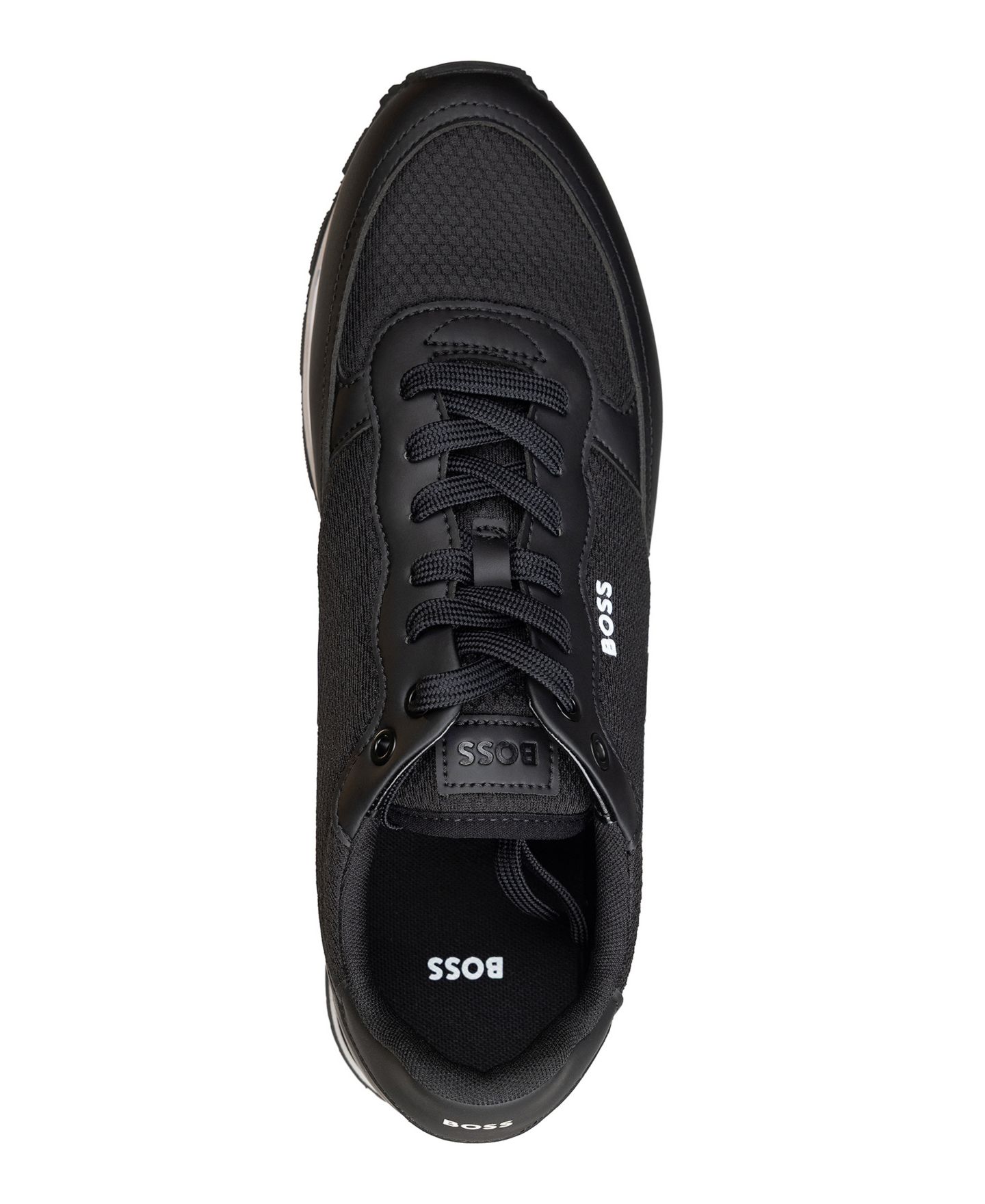Мужские кроссовки Hugo Boss Parkour Round-Toe, цвет: Чёрный — фото 2