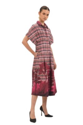 Women's Tartan Midi Dress