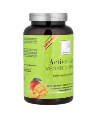 Active Liver Gummies | Milk Thistle, Artichoke & Turmeric | Natural Peach & Mango