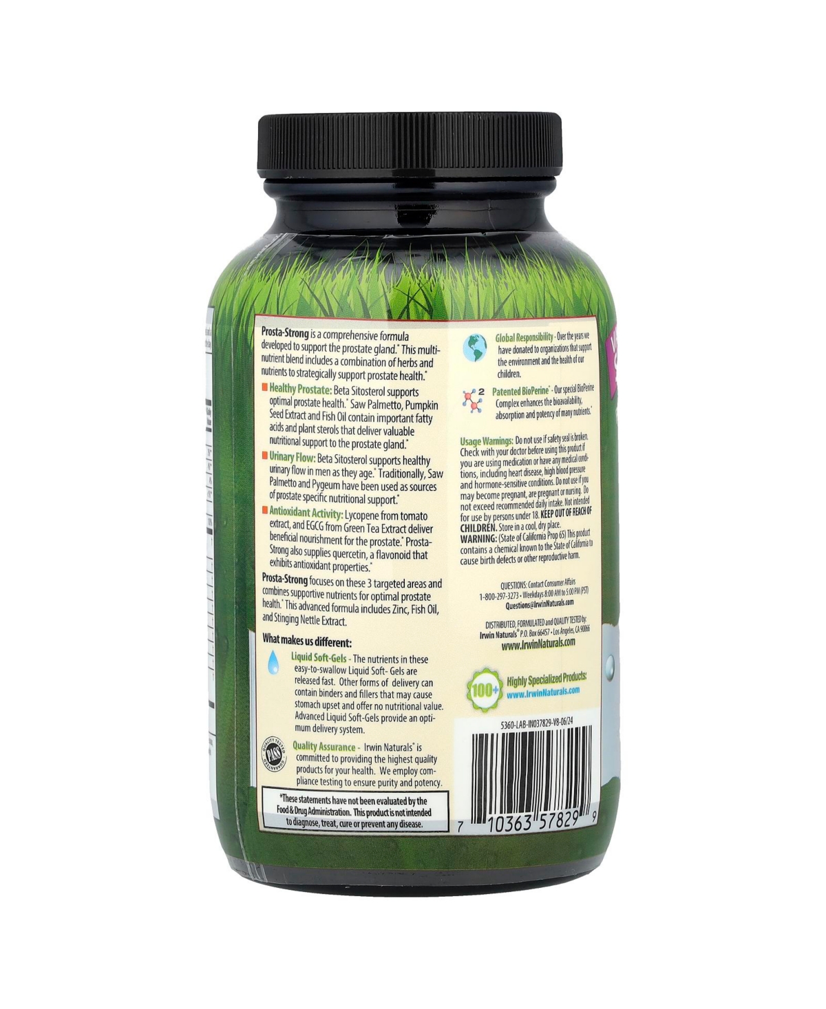 Irwin Naturals Pro-Active Male Prosta-Strong Healthy Urinary Flow