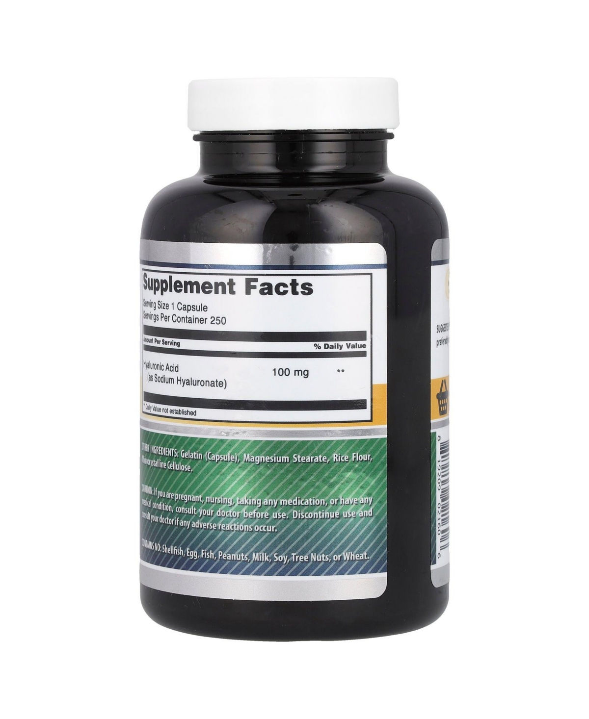 Amazing Nutrition Amazing Formulas Hyaluronic Acid 100mg Capsules Supplement | Non Gmo | Gluten Free | Made