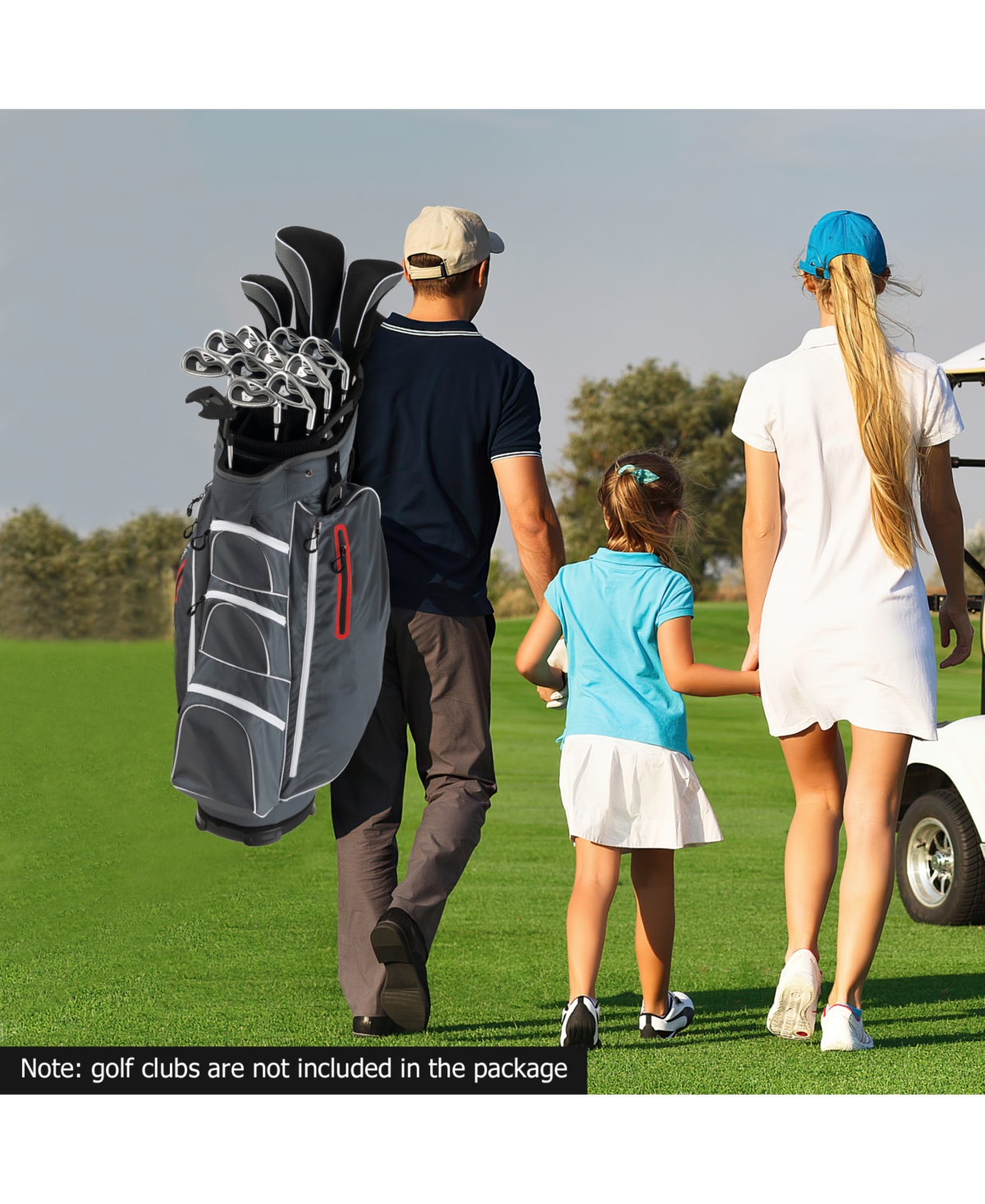 Skonyon 9.5 Inch Lightweight Golf Cart Bag with 15 Way Top Dividers