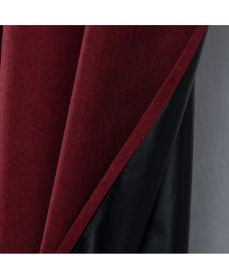 Cabana Two Pack Premium Grommet Curtain Panel 54" x 84" Burgundy